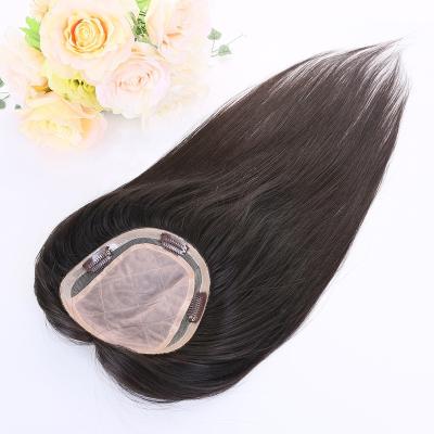 China Hot Selling Silk Hair Topper Straight Women Lace Back Hairpiece Hairpiece Hair Topper for sale