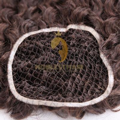 China Hot Sale Brazilian Virgin Hair HaCurly Amazing Hair Topper For Women Fish Net Women Amazing Hair Hairpiece for sale