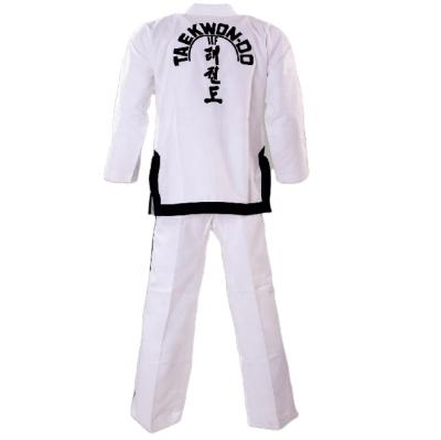 China High Quality Polyester/Cotton Black Belt ITF Taekwondo Uniforms for sale