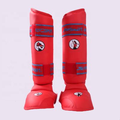 China High quality best selling karate wkf karate shin instep guard equipment for training and competition for sale