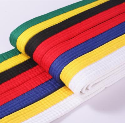 China Martial Arts 4cm 4.5cm Polyester 5cmCotton TKD Colorful Polyester Karate/Taekwondo Belt Professional Cotton Belt for sale