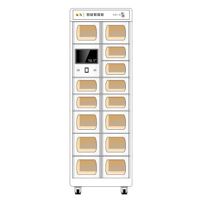 China Turning On No Touch Delivery And Exit Solution For Restaurant AUV Smart Food Locker for sale