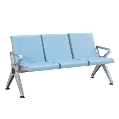 China Modern Indoor Blue Hospital Shelter Chairs Cheap Bus Station Seating Chair Office Waiting Room Chairs With Backrest for sale