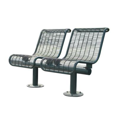 China Modern Modern Outdoor Benches Mesh Steel Chairs For Two Person for sale