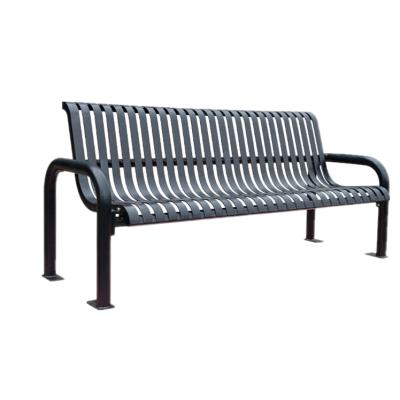 China High Quality Modern Outdoor Commercial Steel Outdoor Garden Park Metal Street Public Seating Benches for sale