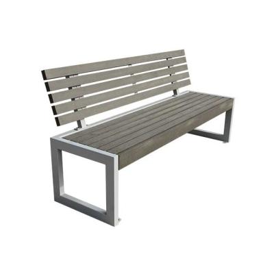 China Modern Outdoor WPC Compound Plastic Wood Public Park Bench for sale