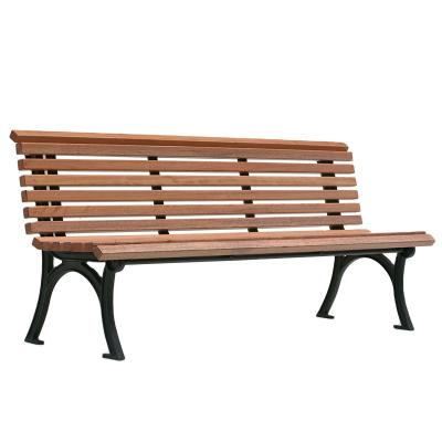 China Modern Other Wholesale Outdoor Wooden Furniture Iron Garden Long Bench For Public Park for sale