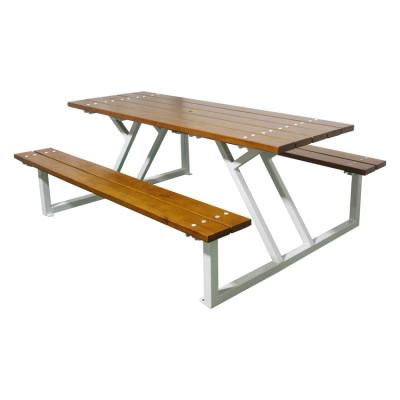 China Hot Sale Modern Outside Bench Outdoor Garden Solid Wood Long Tables And Picnic Tables for sale