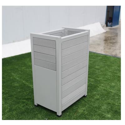 China Arlau Modern Garden Decoration Planter Pot Recycle Plastic Composite Wood Pots Planters for sale