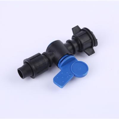 China Garden Irrigation Low Price Irrigation Barb Irrigation Hose Tape Connector 16mm -50mm Water Ball Valve For Pe Hose for sale