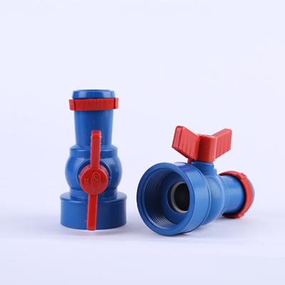 China General Good Quality Fit Irrigation Hose Band Connector PVC Ball Valve With Flange Ring for sale