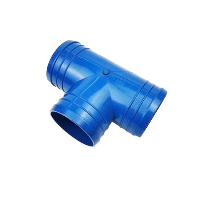 China Agricultural Irrigation China Plastic Water Pipe Fittings PVC Tee Equal Sprinkler Fitting For Agricultural Irrigation Hose 63mm for sale