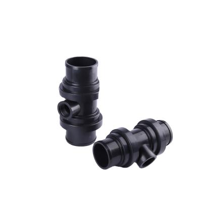 China Agricultural Irrigation Quick Ball Coupling Black Stainless Steel Tee Hose Fitting Connector For Connect Irrigation Sprinkler 75mm*1