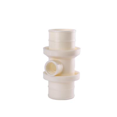 China Agriculture Irrigation Hose Joint ABS Tee Brass Quick Coupling White Hose Fitting Connector For Connect Irrigation Sprinkler 3inch*1