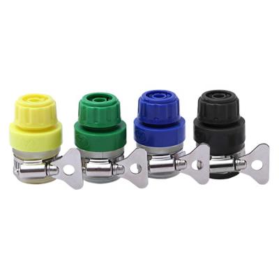 China Universal Plastic Garden Hose Connector Faucet Adapter Quick Plug Water Pipe Faucet Connector For 14-20mm Faucet for sale