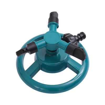 China Plastic Three-arm Nozzle Rotating Lawn Sprinkler Watering Roof Garden HBS-8201 for sale