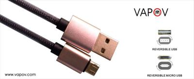 China Reversible Micro Usb To Reversible Usb Data And Charging Cable For Android Phone for sale