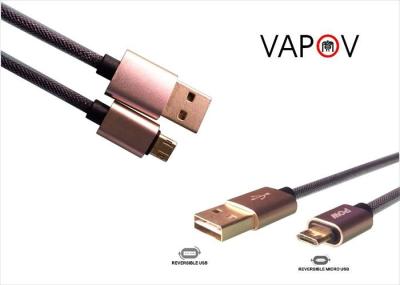 China Umschaltbare Mikro-USB doppelte mit Seiten versehene Usb-Kabel-Daten und Aufladung zu verkaufen