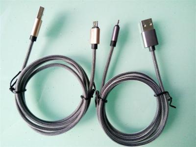 Cina Il doppio ha parteggiato Usb LMcable per il telefono di Apple di androide in vendita