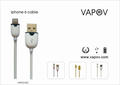 China ROHS 1.0A TPE data and charging Apple cable For iphone 5 iphone 6 for sale