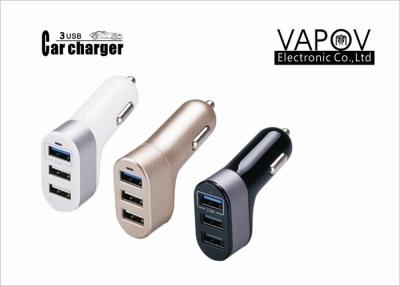 China Gun Shape 5.4A 3 Port  Mini USB Car Charger fo Apple / Samsung Mobile Phone and Tablet for sale