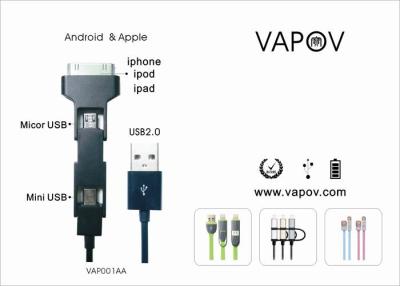 China Quick Data Syn and Charging cable for micro usb d,iphone5,Android for sale