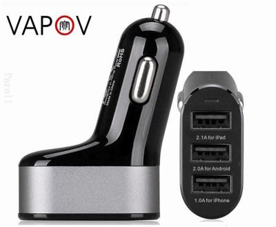 Chine Lancez la forme 5,1 un chargeur à grande vitesse de voiture d'USB de 3 ports, chargeur fait sur commande de mobile de voiture à vendre