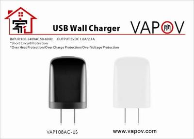 China Black / white 2.1 A USB Wall Charger US plug For iPhone Charger Adaptor for sale