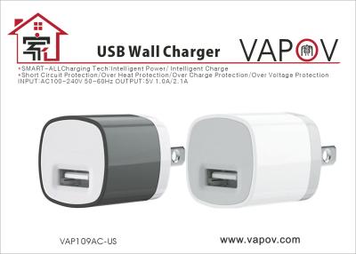 China Micro Single 5V 2.1A USB Wall Charger , Mobile Phone Charger with FCC PSE for sale