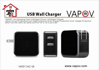 China Carregador inteligente da parede do porta usb 2 da tecnologia 4.2A de SMART-ALL para FCC PSE do telefone móvel e da tabuleta à venda