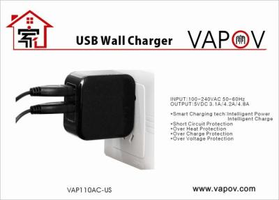 China SMART-ALL Tech 4.8A  dual USB  Smart  Wall Charger US plug  best compatible for Apple and Android for sale