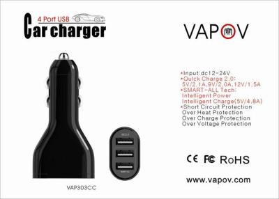 China Quick Charge 2.0 Smart 3 Port USB Car Charger With CE FCC for sale