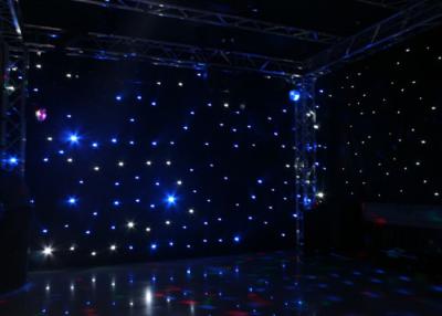 China Wedding Decoration Led Star Curtain Lights , Led Star Cloth Backdrop DC12V/3A for sale