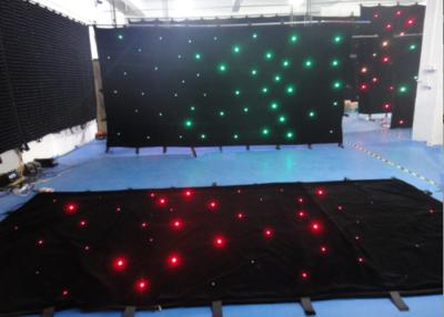 China Single Color Star Cloth Warm White Curtain Lights , Led Waterfall Curtain Lights DMX 512 for sale