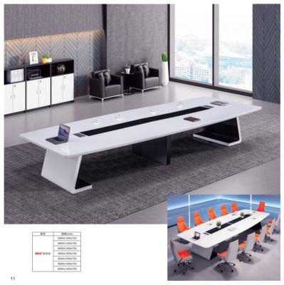 China Modern minimalism H04 China Supplier Office Furniture-4m 5m 10 Person Wooden Conference Table Meeting Desk Boardroom Office Boardroom Conference for sale