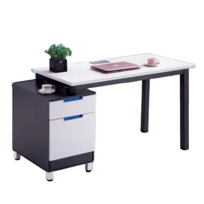 China Extendable Q120 Modern Minimalist Standing Desk Computer Writing Desk with Drawers Office Furniture Panel Collection for sale