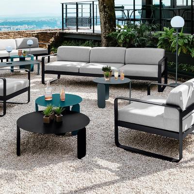 China Modern Outdoor Aluminum Garden Lounge Outdoor Patio Furniture Set Metal Sofa for sale