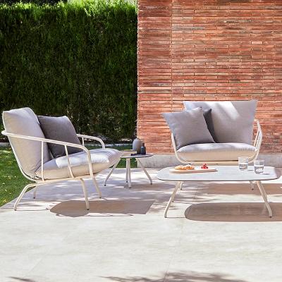 China Best Selling Modern Aluminum Rope Sofa Furniture Set Modern Outdoor Rattan Garden Furniture for sale