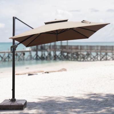 China Aluminum Alloy Outdoor Waterproof Outdoor Umbrella Supermarket Villa Hotel Umbrella Outdoor Beach Pavilion Property Umbrella Beach Umbrella for sale