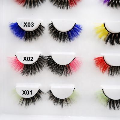 China Dolovebeauty Two Color False Mink Eyelash Cruelty Free Luxury Silk Lash False Eyelash Custom Logo and Package Free Sample for sale