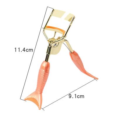 China Dolovebeauty Stainless Steel Fish Tail Eyelash Curler Fake Wick Curler for sale