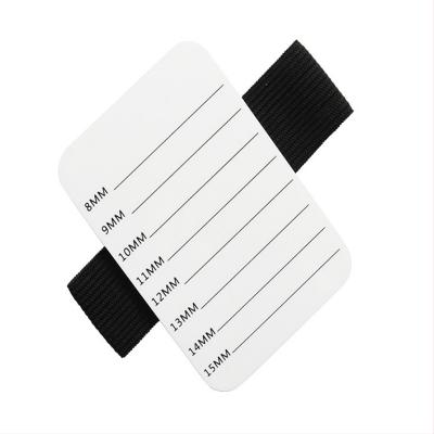 China Eyelash Extensions Holder Cruelty Free Holder White Acrylic Eyelash Tile Hand Palette with Wrist Strap Lick Pad Adjustable Palette for sale