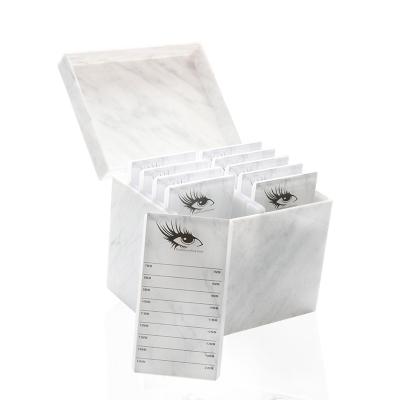 China Original Factory Cruelty Free Wick Free Factory Dolovebeauty Eyelash Extension Palette Wholesale Acrylic Graft Storage Box 10 Layers for sale