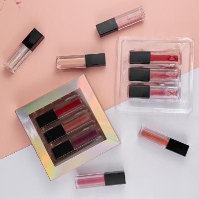 China Wholesale dolovebeauty Cruelty Free 3 Color Dolovehair Lip Gloss Set With Custom Logo Shine High Light Glitter Lip Gloss Waterproof Beauty for sale