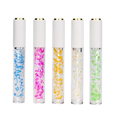 China Waterproof 2021 good quality wholesale vegan flower lip gloss lipstick custom private label service for sale