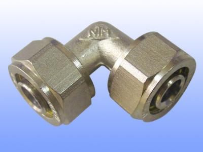 China compression brass fitting equal elbow for PEX-AL-PEX for sale