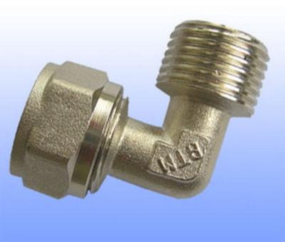 China compression brass fitting male elbow for PEX-AL-PEX for sale