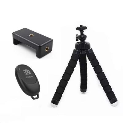 China Sponge Octopus Tripod Universal Mobile Phone Bluetooth Selfie Odd Live Bracket Tripod 0.5 Kg for sale