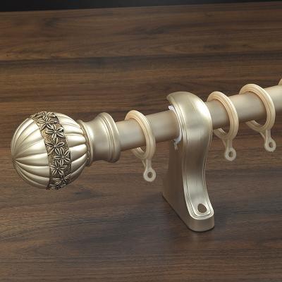 China Gold Metal Curtain Rod China Manufactures Black Curtain Rod Price Double Curtain Pole for sale