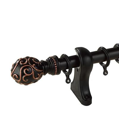 China Metal Curtain Rod Set Iron Curtain Rods Curtains For Living Room for sale